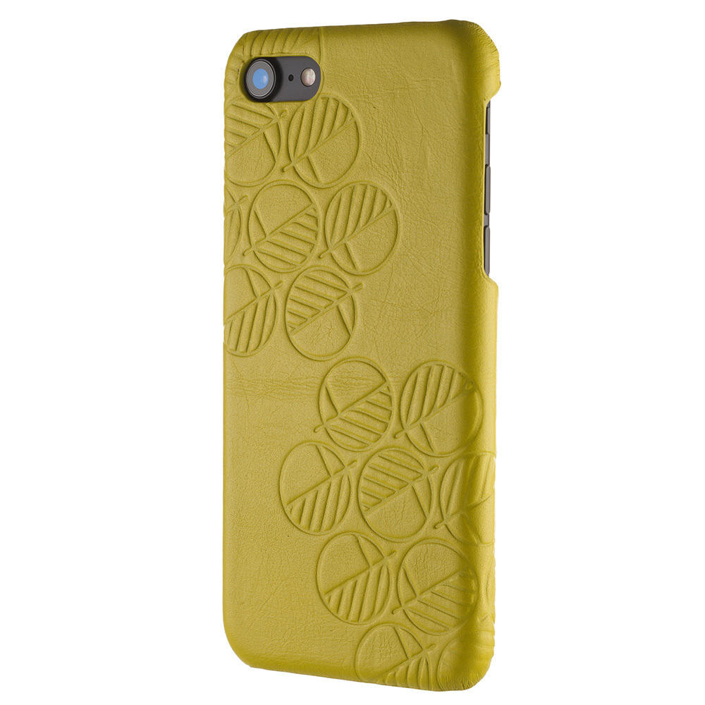 Green leather back case for iPhone SE 2022