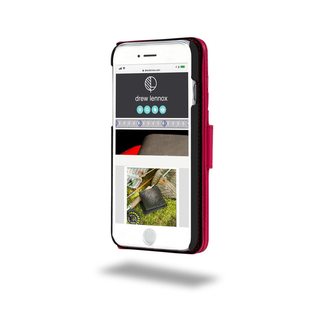 Royale iPhone SE case shown inside bag with strap visible