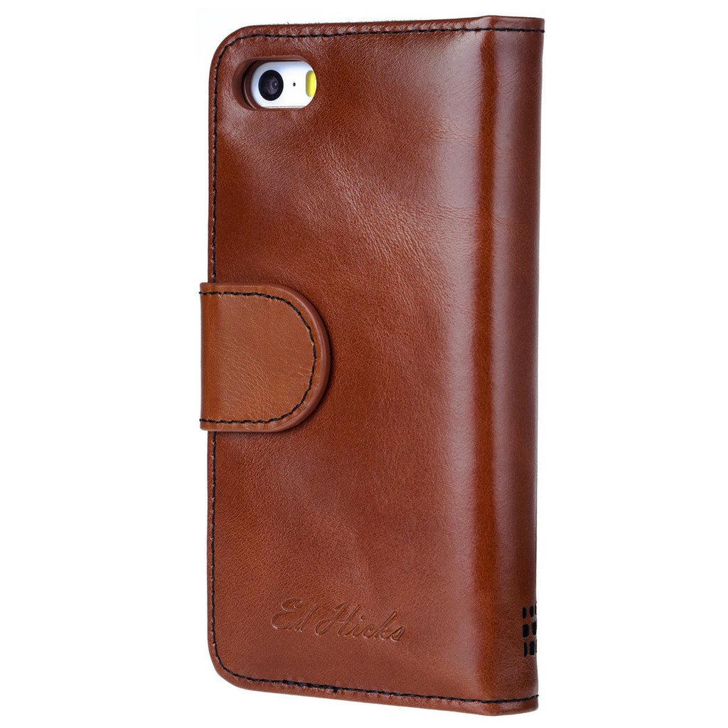 Royale leather phone case for iPhone XR with secure card slots