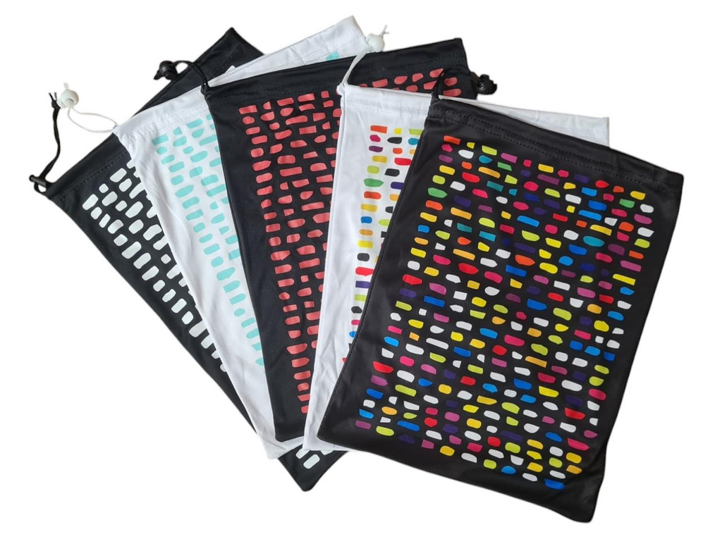 Soft fabric drawstring storage pouch for multipurpose use