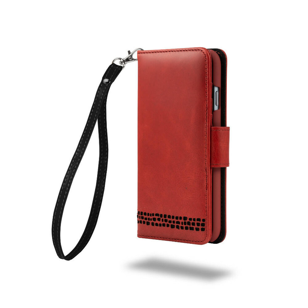 Ed Hicks Womens Wallet Case for iPhone 6 6S Red Genuine Leather