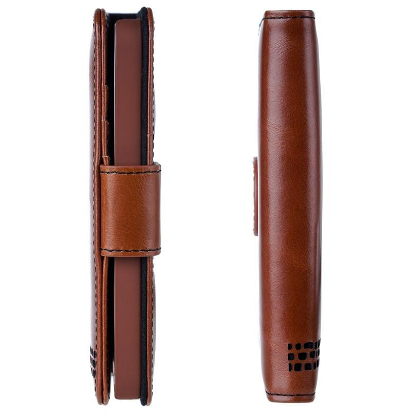 Brown Leather  iPhone 17 Wallet Flip Case and Card Holder