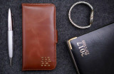 Ed Hicks Apple iPhone 11 Brown Real Leather Wallet with Card Holder Phone case