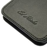 Ed Hicks Apple iPhone 6 6S Ultra Slim Luxury Black Leather Magnetic Phone Case