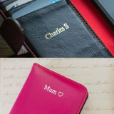 Personalised Initials on our Premium Leather iPhone 7 Wallet Case