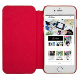 iPhone 7 Red Leather Ultra Slim Phone Case