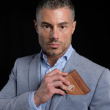 Men's minimalist leather wallet