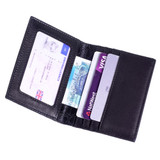 Verglas Black men’s compact wallet with card slots