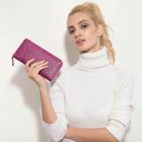 The 'Go' Continental Pink Leather Purse