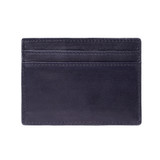 Elegant black leather slim card holder UK design