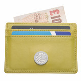 Slim leather card holder, British craftsmanship