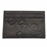 Slim Black Leather Card Holder for Men
