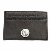 Full Grain Waxed Cowhide Card Holder in Black