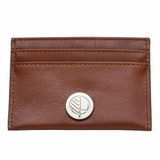 Grained British Leather Slim Card Holder in Rich Brown -Drew Lennox