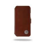 Rich Brown Real Leather iPhone X wallet Case