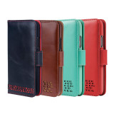 Genuine leather wallet case for iPhone 13 with card slots Genuine leather wallet case for iPhone 13 with card slots