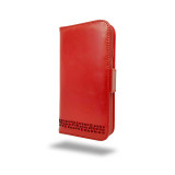 Premium Red Leather Card Wallet Case for the Samsung Galaxy A52 ? A52 5G ? A52s 5G with Quad Protection