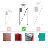Rila leather phone case showing the card holder slots inside