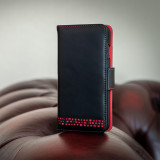 Slim leather phone case for Samsung Galaxy S20 FE placed in pocket