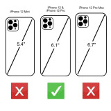 Side profile of Rila leather wallet case for iPhone 12