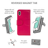 Close-up of stitching detail on Royale iPhone XR wallet case Close-up of stitching detail on Royale iPhone XR wallet case