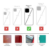 Back side of Royale leather wallet case for iPhone 13 Pro