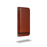 Royale leather wallet case opened with cards inside