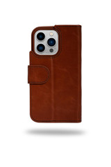 Brown Leather Wallet Case for Apple iPhone 14 Pro 2