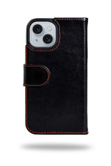 iPhone 15 Rila wallet case in genuine leather with biodegradable cradle