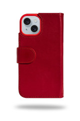 Personalised 'Rila' iPhone 15 Pro leather wallet case with custom initials or name