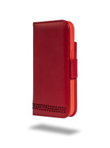 Personalised 'Rila' iPhone 15 Pro leather wallet case with custom initials or name