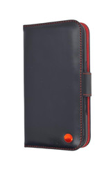 Black Leather iPhone 16e Flip Case Black Leather iPhone 16e Flip Case