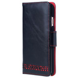 black leather iPhone 17 pro wallet flip case