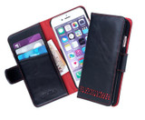black leather iPhone 17 pro max cardholder case