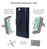 reverse tab black leather iPhone 17 pro max wallet flip case