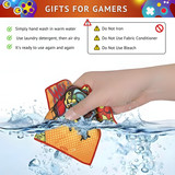 Washable orange gaming microfibre cleaning cloth