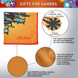 240gsm gaming microfibre cleaning cloth fibre detail