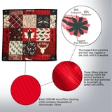 Go Wild microfibre cleaning cloth technical graphic