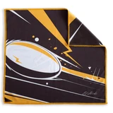 Black and gold rugby microfibre glasses and screen cleaning cloth