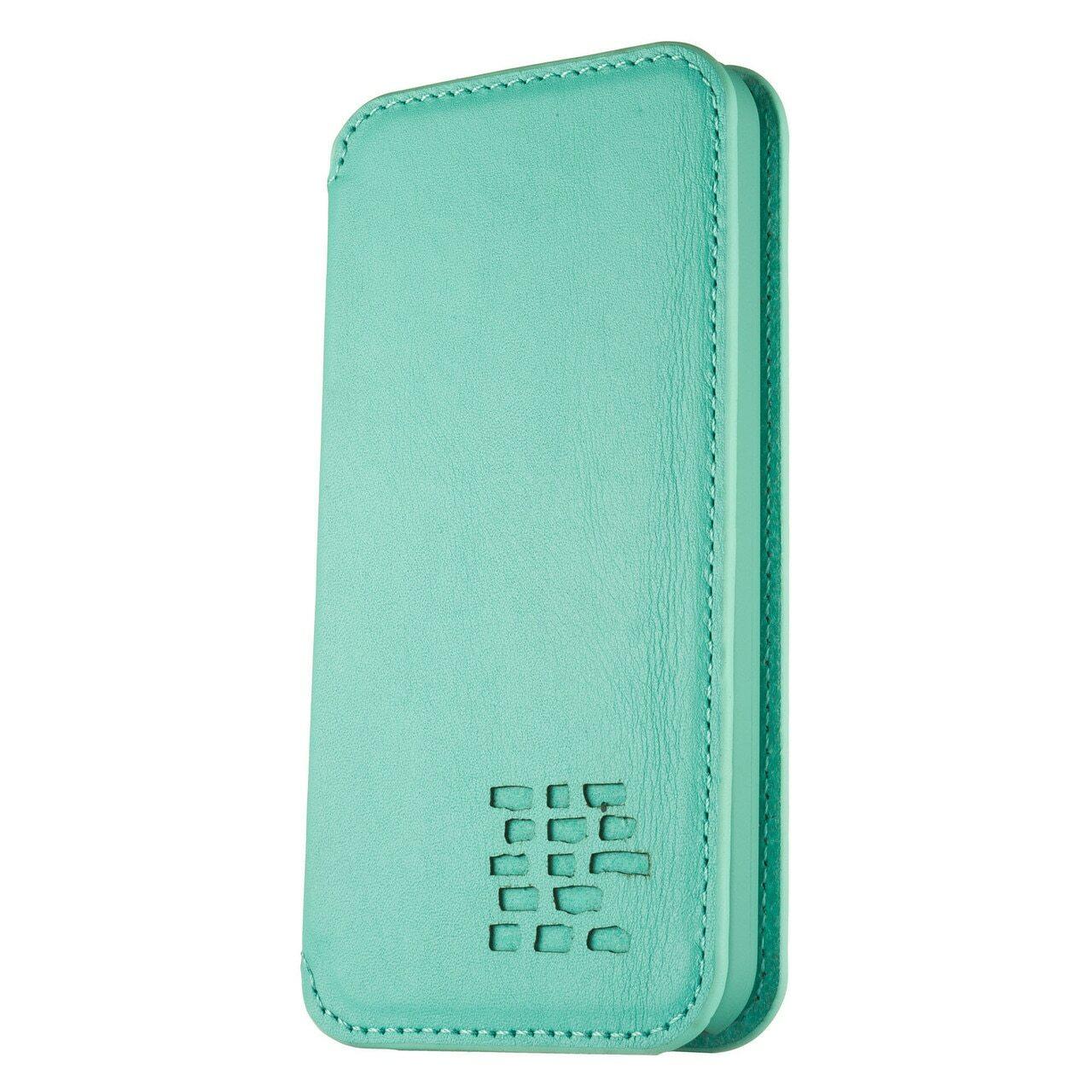 Rila" IPhone 15 Plus 6.7" Turquoise Genuine Leather Wallet Case For Women, Each With A Unique Vintage Patina
