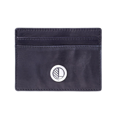 British Leather Slim Card Holder by Ed Hicks, Verglas Black