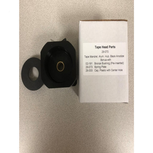 2″ Tape Mandrel, Aluminum Hub Black