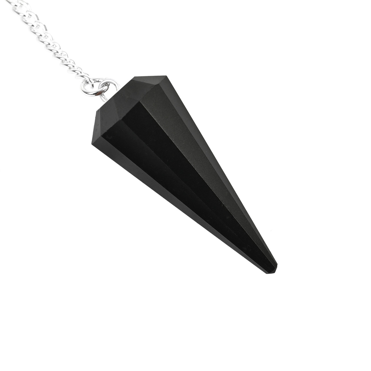 ミニマムジーク Pendulum とは Black Onyx Pendulum 12-Faceted with Chain and Black Pouch