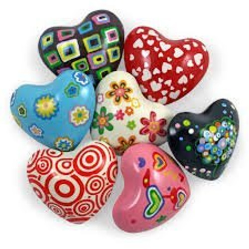 General Gemstone Heart Chime Assorted (1 piece randomly chosen) General Gemstone Heart Chime Assorted (1 piece randomly chosen)