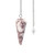 Natural Lapedolite Crystal Gemstone Rock Pendulum - Multi Color - Hexagonal Pointed, Dowsing, Divination, Reiki Charged, Chakra Healing