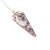 Natural Lapedolite Crystal Gemstone Rock Pendulum - Multi Color - Hexagonal Pointed, Dowsing, Divination, Reiki Charged, Chakra Healing