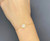 White Moonstone 9 carat gold plated bracelet