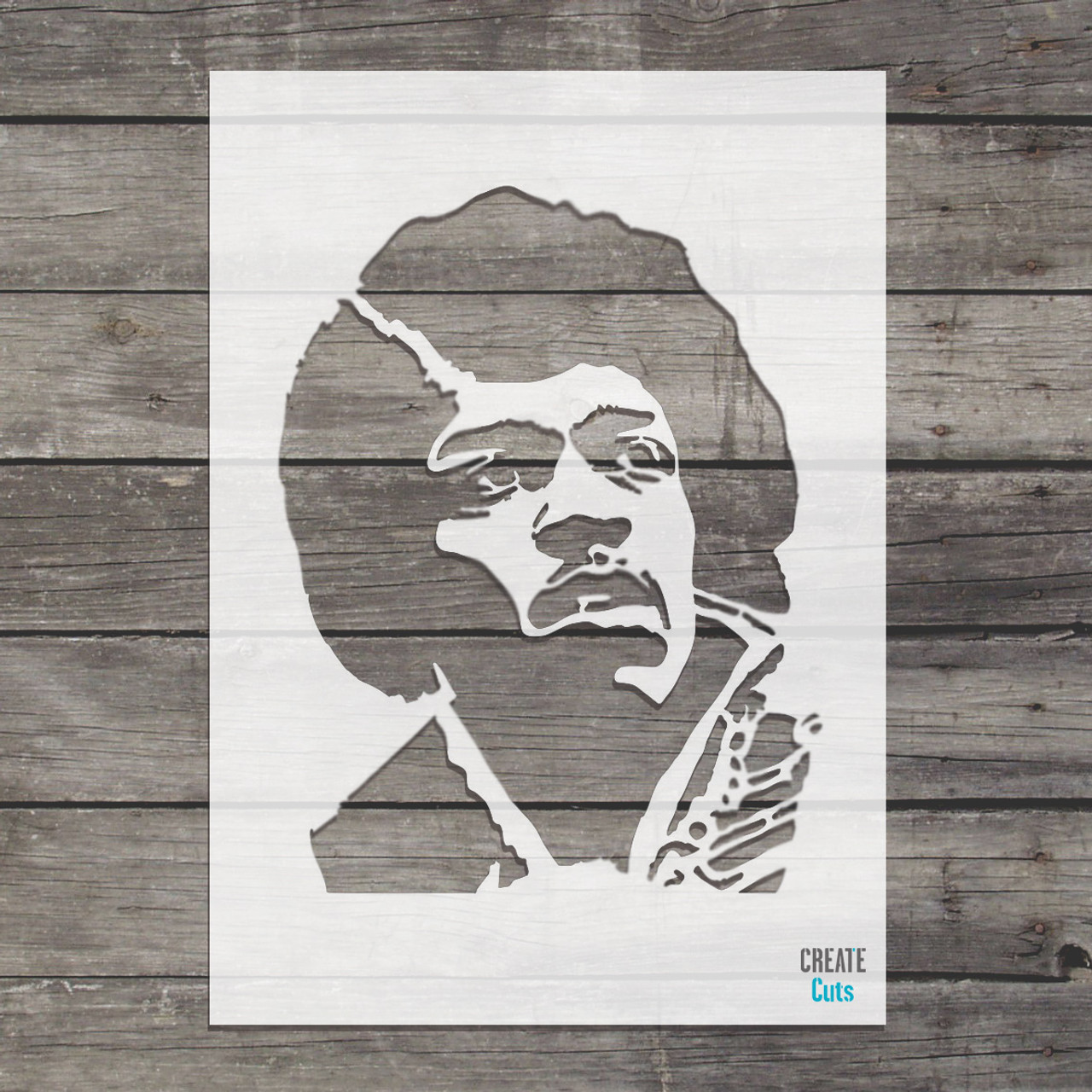 jimi hendrix stencil printable