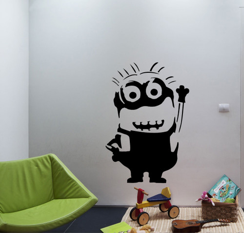 Despicable Me Minion stencil nursery wall decor or great for art and crafts projects