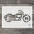 Harley Davidson Motorbike Stencil